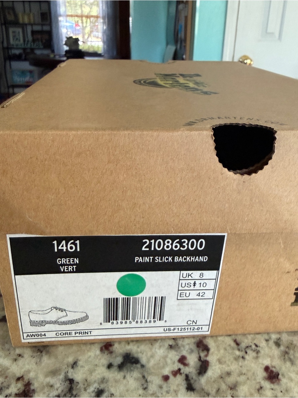 NEW Dr. Martens 1461 Paint Slick Backhand Floral Daisy Shoes Women’s Size 10 NIB - Picture 2 of 6